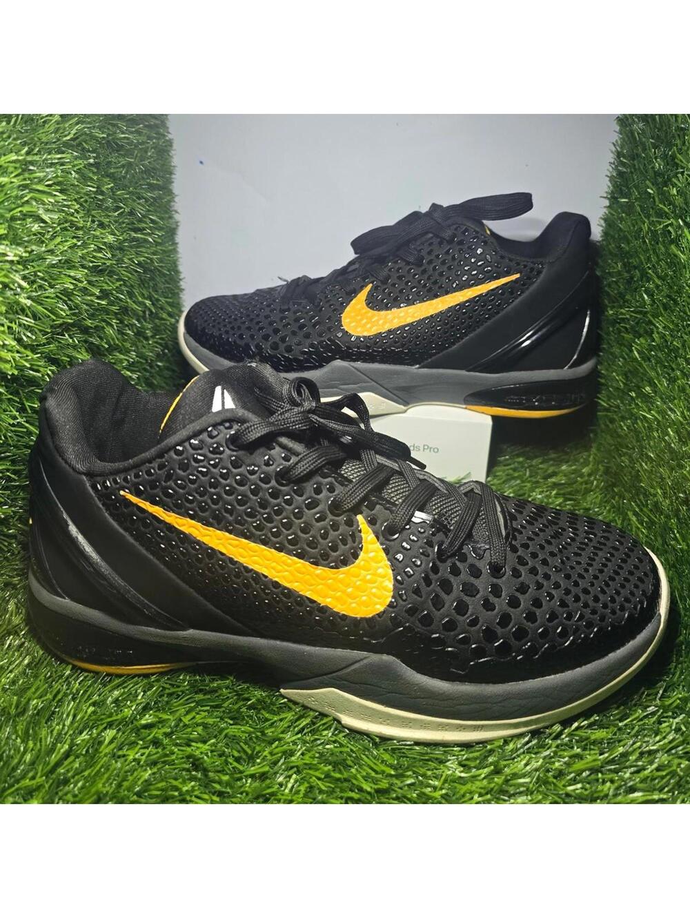 Nike Zoom Kobe 6 VI Black Del Sol Dark Grey/Sol 429659-002 - Size 7 Mens